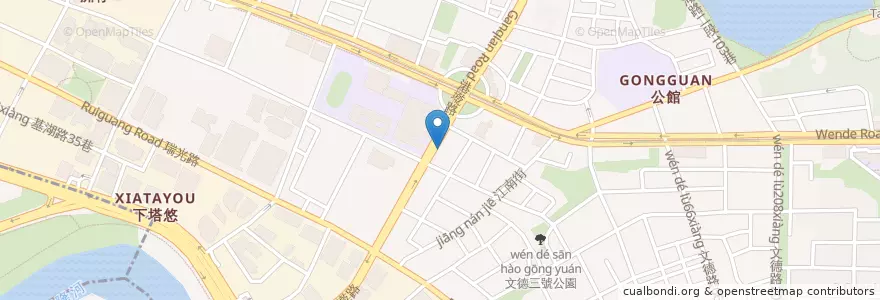Mapa de ubicacion de 粵式豬肚煲鍋 en 臺灣, 新北市, 臺北市, 內湖區.