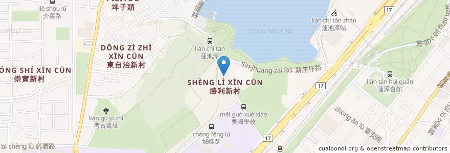 Mapa de ubicacion de 1966牛肉麵 en 臺灣, 高雄市, 左營區.