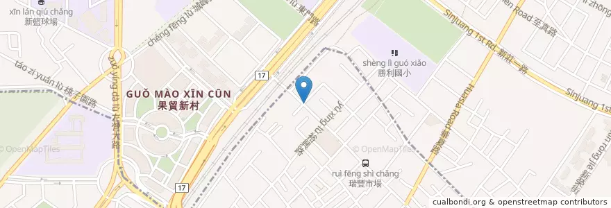 Mapa de ubicacion de 四口田 en 타이완, 가오슝시.