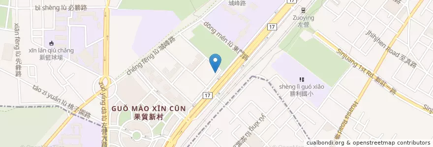 Mapa de ubicacion de 嘉仁診所 en Taiwan, Kaohsiung, 左營區.