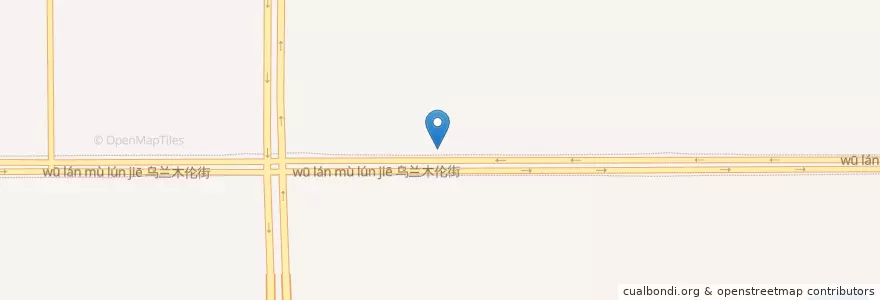Mapa de ubicacion de 滨河街道 en China, Mongolia Interior, 康巴什区, 滨河街道.