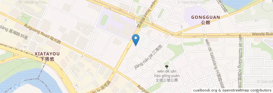 Mapa de ubicacion de 比利時列日鬆餅 en 台湾, 新北市, 台北市, 内湖区.