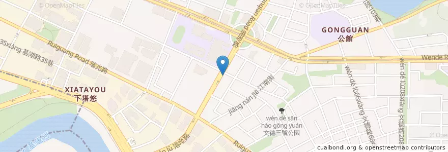 Mapa de ubicacion de 嘟比漢寶 en Taiwán, Nuevo Taipéi, Taipéi, 內湖區.