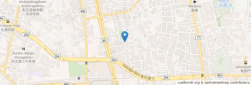 Mapa de ubicacion de Micky’s Cafe en 日本, 東京都, 文京区.