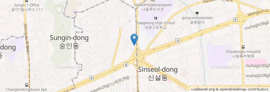 Mapa de ubicacion de 한우장터.그옆수도인력 en South Korea, Seoul.