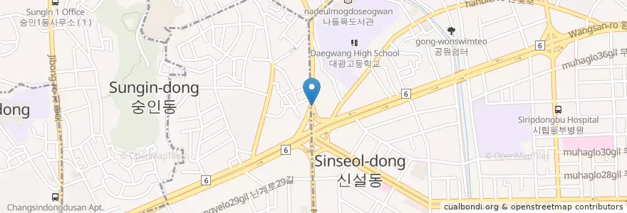 Mapa de ubicacion de 오렌지모터스 en Corée Du Sud, Séoul.