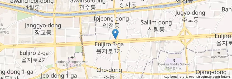 Mapa de ubicacion de 우리신용정보                   우리은행 en Coreia Do Sul, Seul, 을지로동.