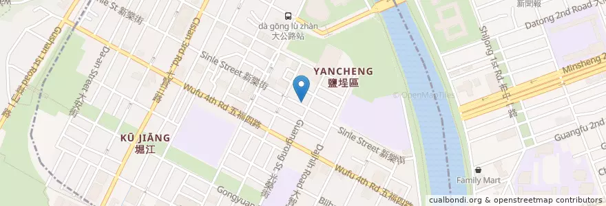 Mapa de ubicacion de 新欣診所 en Taiwán, Kaohsiung, 鹽埕區.
