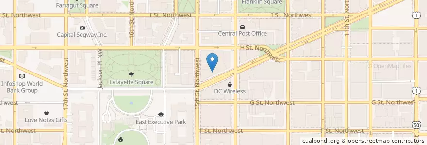 Mapa de ubicacion de SunTrust en Estados Unidos Da América, Washington, D.C., Washington.