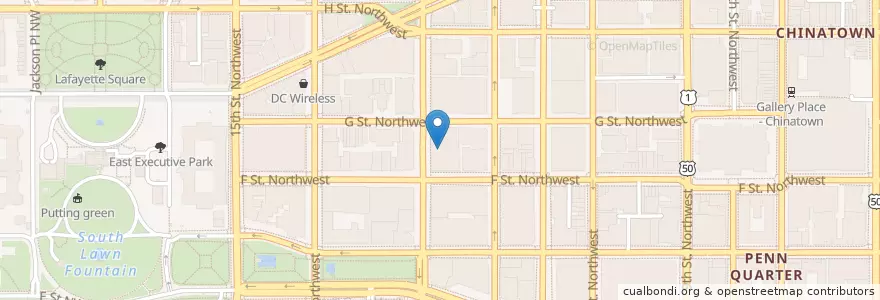 Mapa de ubicacion de BB&T en الولايات المتّحدة الأمريكيّة, واشنطن العاصمة, Washington.