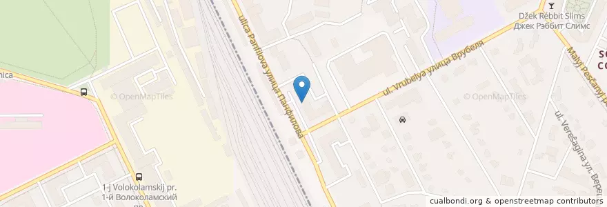 Mapa de ubicacion de Чебуречная en 러시아, Центральный Федеральный Округ, Москва, Район Сокол.