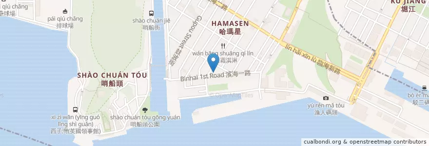 Mapa de ubicacion de 安記四川麻辣 en 臺灣, 高雄市, 鼓山區.