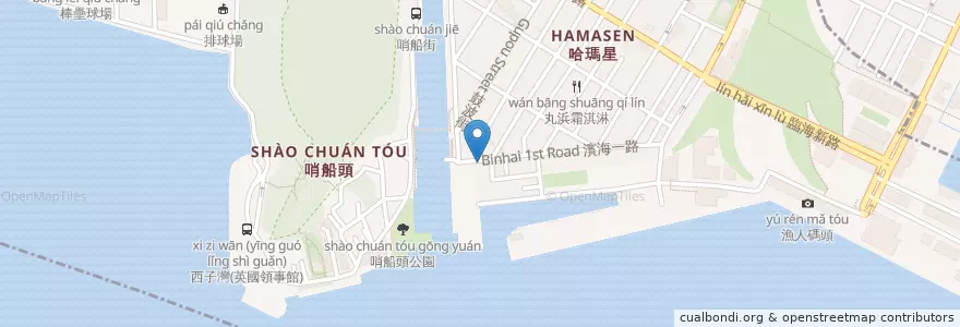 Mapa de ubicacion de 大碗公 en 타이완, 가오슝시, 구산 구.