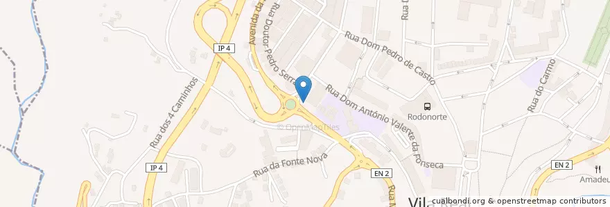 Mapa de ubicacion de Restaurante Golden Wok en Portugal, Norte, Vila Real, Douro, Vila Real, Vila Real.