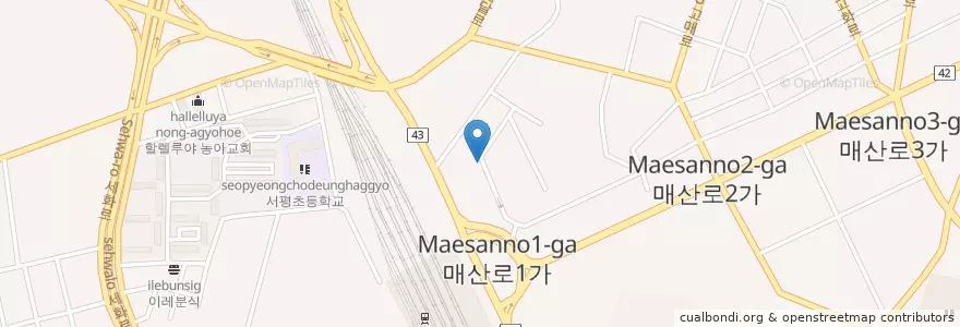 Mapa de ubicacion de 서라벌성인극장                   노송캬바레B1 en Südkorea, Gyeonggi-Do, 수원시.