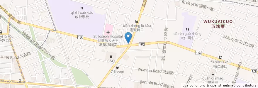 Mapa de ubicacion de McDonald's en Taiwan, Kaohsiung, 苓雅區.