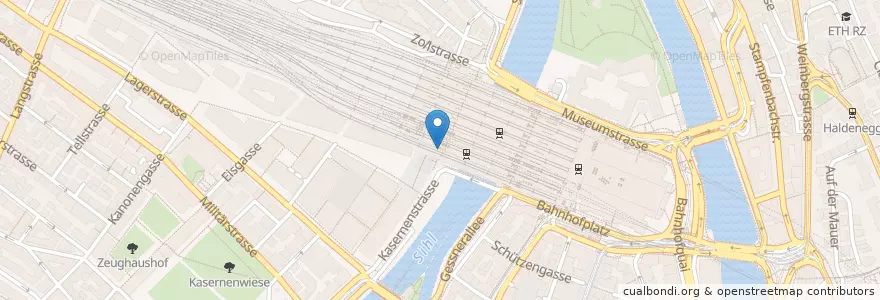 Mapa de ubicacion de Yooji's en Suisse, Zurich, District De Zurich, Zurich.
