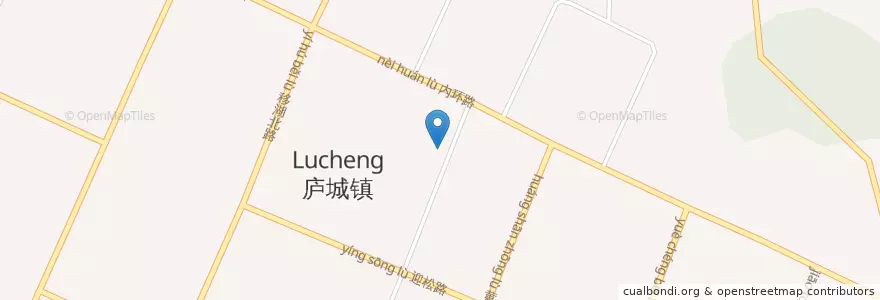 Mapa de ubicacion de 庐城镇 en China, Anhui, Hefei, 庐江县 (Lujiang), 庐城镇.