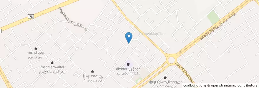 Mapa de ubicacion de بافق en ایران, استان یزد, شهرستان بافق, بخش مرکزی, بافق, مبارکه, بافق.