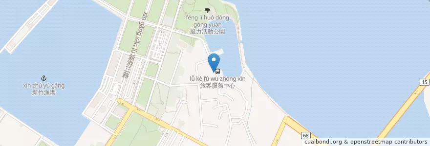 Mapa de ubicacion de 南寮慈聖宮 en Taiwan, 臺灣省, Hsinchu, 北區.