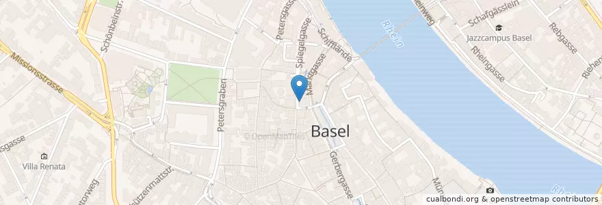 Mapa de ubicacion de Negishi Sushi Bar en Schweiz/Suisse/Svizzera/Svizra, Basel-Stadt, Basel.