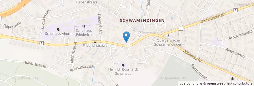 Mapa de ubicacion de Gruppenpraxis Hirschen en Switzerland, Zurich, District Zurich, Zurich.