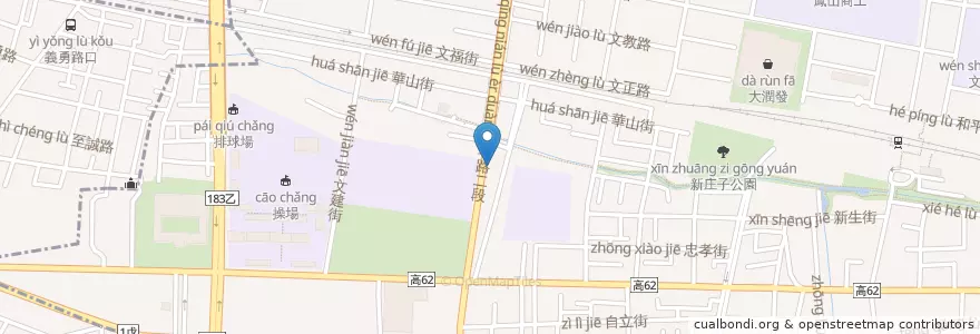 Mapa de ubicacion de 鮮都麻辣鴛鴦火鍋 en Taiwán, Kaohsiung, 鳳山區.