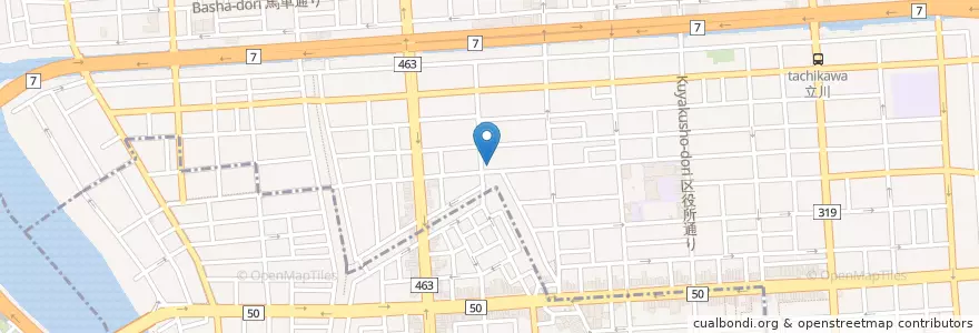 Mapa de ubicacion de 大正湯(跡) en Japon, Tokyo, 江東区, 墨田区.