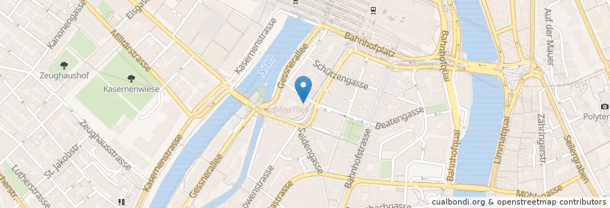 Mapa de ubicacion de Sprüngli Café-Bar en Switzerland, Zurich, District Zurich, Zurich.