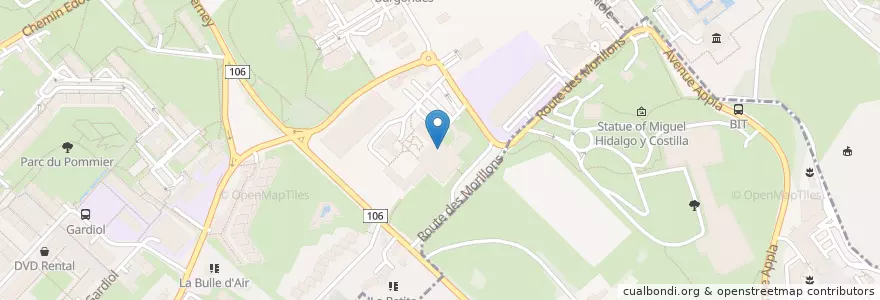 Mapa de ubicacion de Eurest / Restaurant WCC en Svizzera, Ginevra, Ginevra.