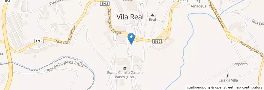 Mapa de ubicacion de Pança Cheia en Portugal, Norte, Douro, Vila Real, Vila Real, Vila Real.