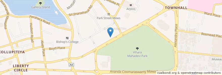 Mapa de ubicacion de Simply Strawberries en Seri-Lanca, බස්නාහිර පළාත, කොළඹ දිස්ත්‍රික්කය, Colombo.