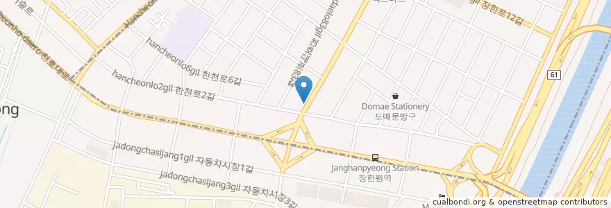 Mapa de ubicacion de 국립농산물품질관리원 en Corea Del Sur, Seúl, 성동구.