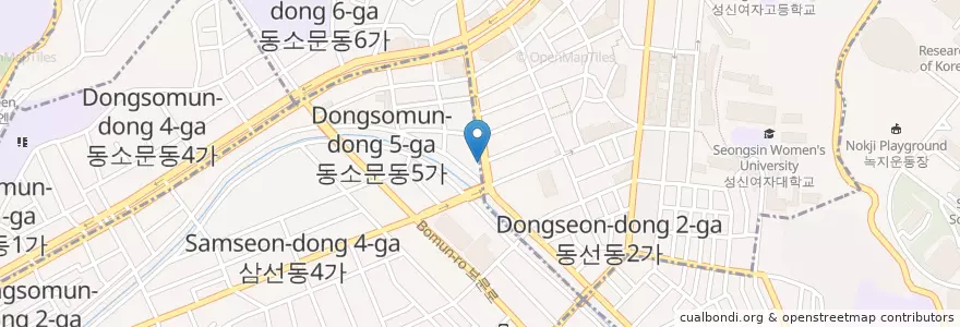 Mapa de ubicacion de 간장게장꽃게찜킹크랩 en 대한민국, 서울, 성북구.