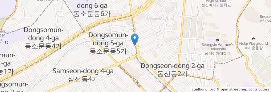 Mapa de ubicacion de 스시진 en Corée Du Sud, Séoul, 성북구.