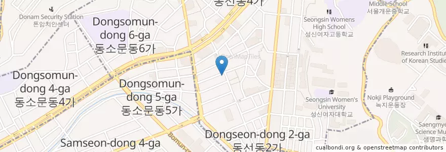 Mapa de ubicacion de 미소샤브칼국수2F en 대한민국, 서울, 성북구.