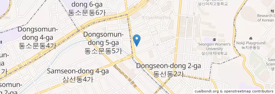 Mapa de ubicacion de 파티파티노래연습장2-3F en Corée Du Sud, Séoul, 성북구.