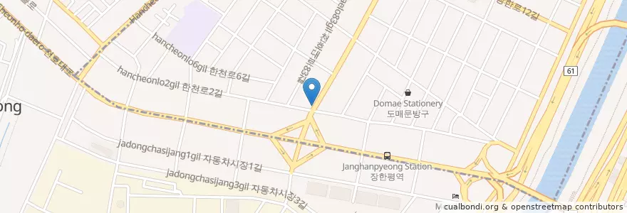 Mapa de ubicacion de 고고장포차 en كوريا الجنوبية, سول, 성동구.