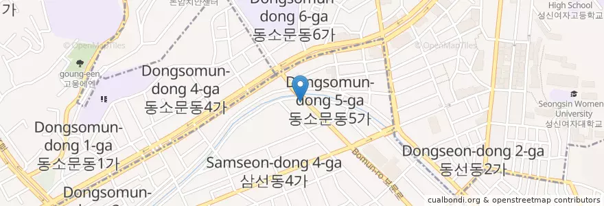 Mapa de ubicacion de 회세꼬시 en Südkorea, Seoul, 성북구.