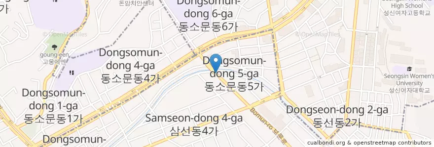 Mapa de ubicacion de 성북소방서 en Güney Kore, Seul, 성북구.
