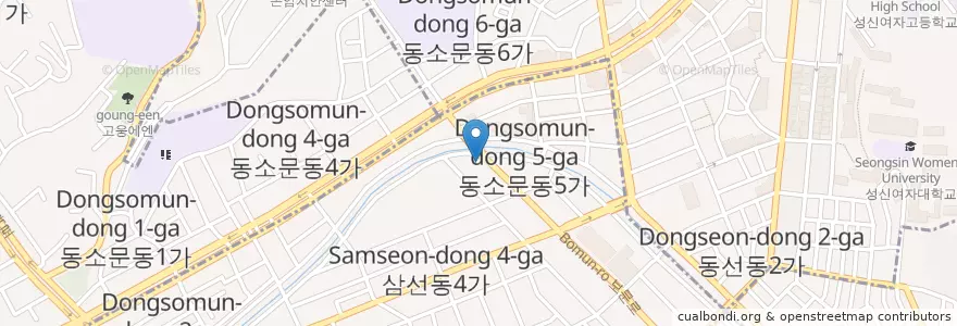Mapa de ubicacion de 회세꼬시 en Südkorea, Seoul, 성북구.