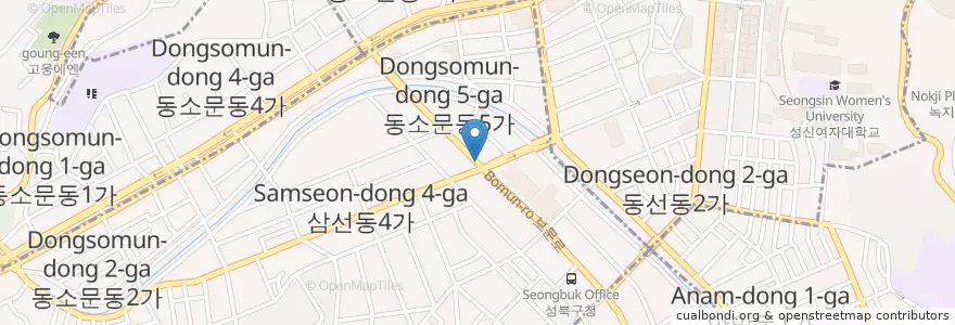 Mapa de ubicacion de 루시나산부인과 en 大韓民国, ソウル, 城北区.