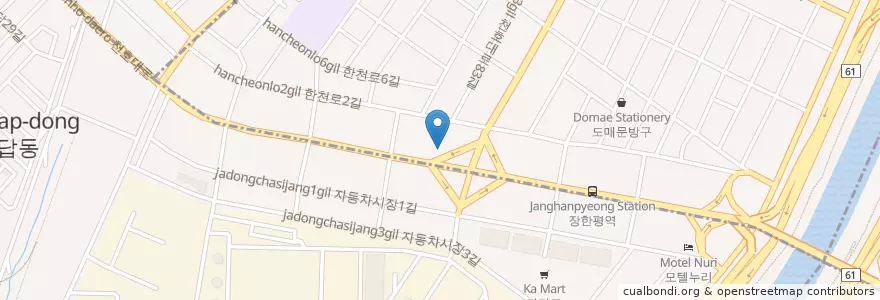 Mapa de ubicacion de 국빈관성인나이트 en 대한민국, 서울, 성동구.