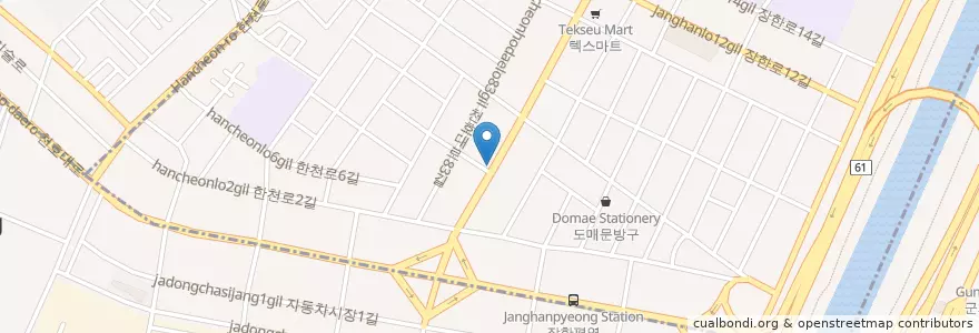 Mapa de ubicacion de 빛나는바다(회) en Corea Del Sur, Seúl, 동대문구.