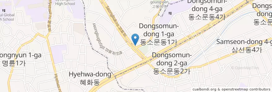 Mapa de ubicacion de 우리생협 en Corea Del Sud, Seul, 성북구.