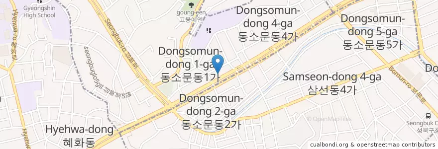 Mapa de ubicacion de 청진동해장국-24h en Corea Del Sur, Seúl, 성북구.