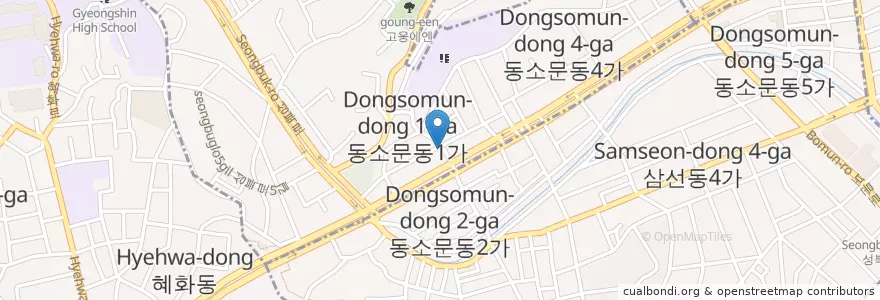 Mapa de ubicacion de 이보영소아청소년과 en Zuid-Korea, Seoel, 성북구.
