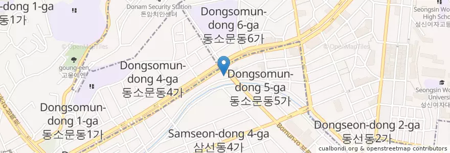Mapa de ubicacion de 리킨치킨 en 大韓民国, ソウル, 城北区.