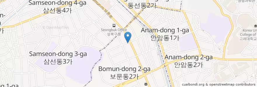 Mapa de ubicacion de 서울종합동물병원 en Corée Du Sud, Séoul, 성북구.