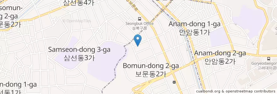 Mapa de ubicacion de 신암교회 en 대한민국, 서울, 성북구.